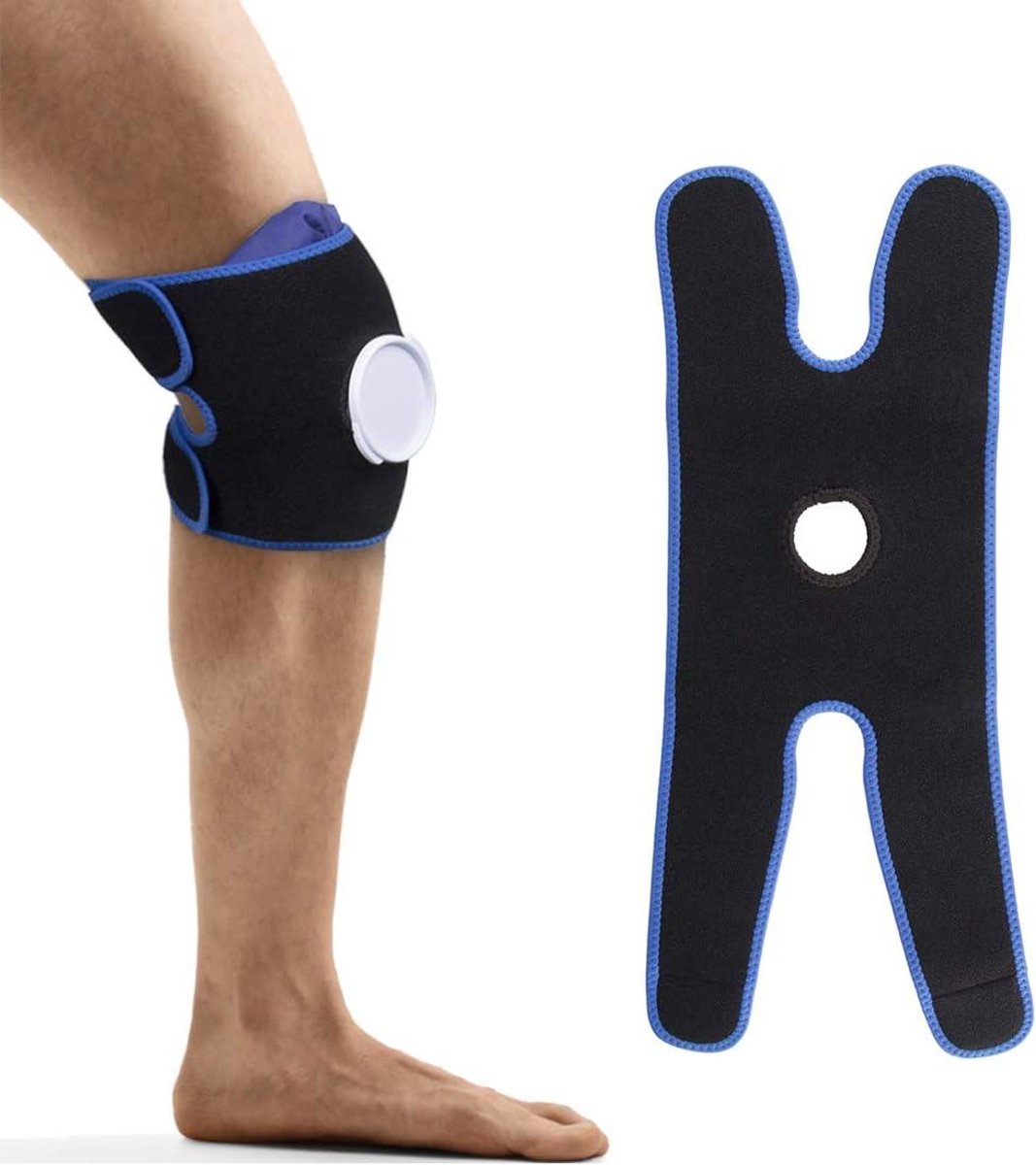Knie Elleboog Band - Pijn Verlichter - Herstel Blessure - Verstelbare Dubbele Band - One Size Fits Most - Zwart