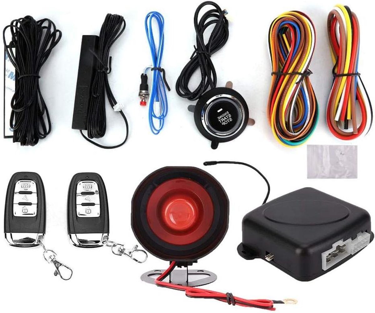 Auto Alarmsysteem - Keyless Entry Systeem - Voertuig Beveiligen - Afstandsbediening Start - N.v.t. - Zwart