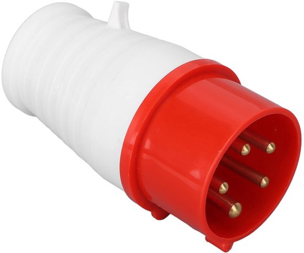 Onf3 - 16A 220-380v Industriële Stekker - Waterdicht - Rood - 5-pins