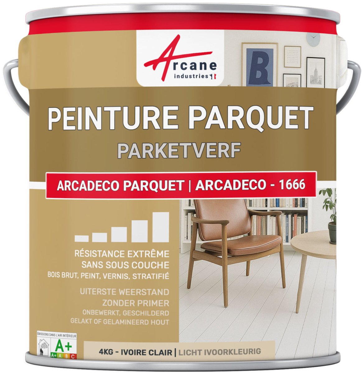 Houten parketverf, laminaatvloer: ARCADECO PARQUET