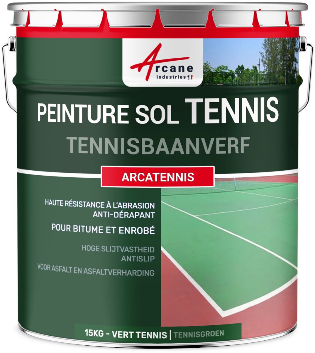 Antislip verf voor tennisbaan - ARCATENNIS