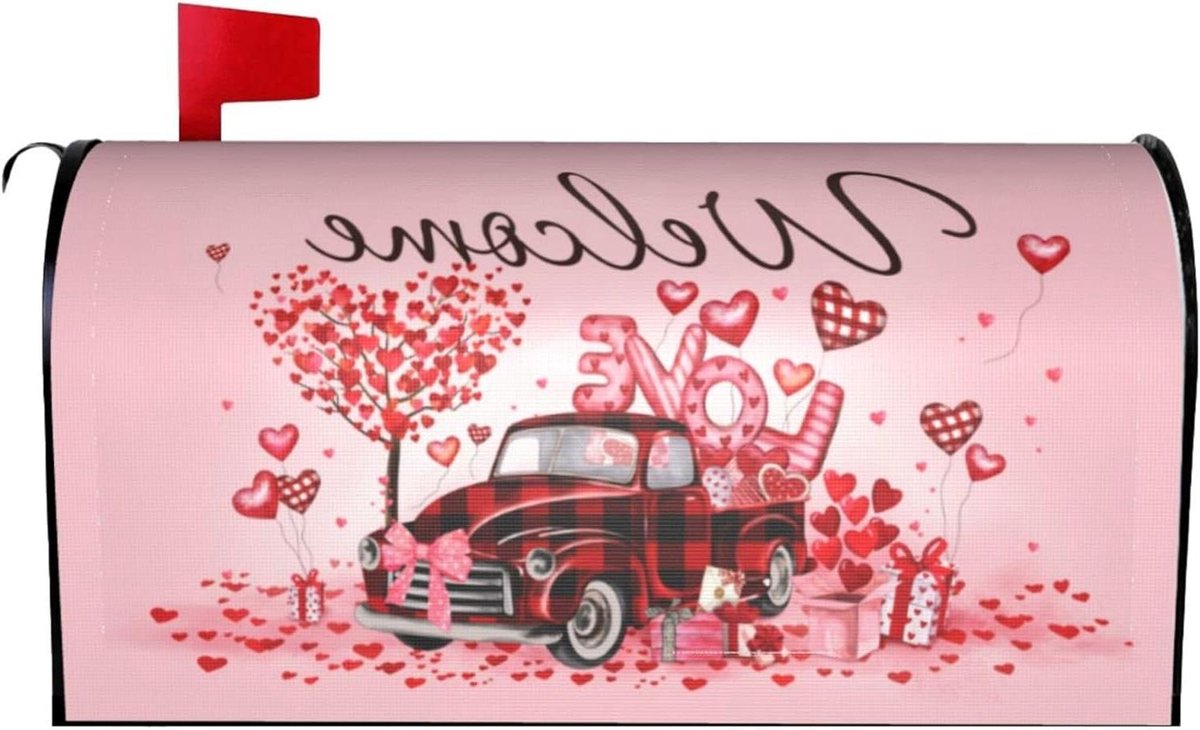 Brievenbus Cover - Brievenbushoes Decoratie - Tuin Aankleden - Magnetische Bevestiging - 53 cm x 45 cm - Multicolor