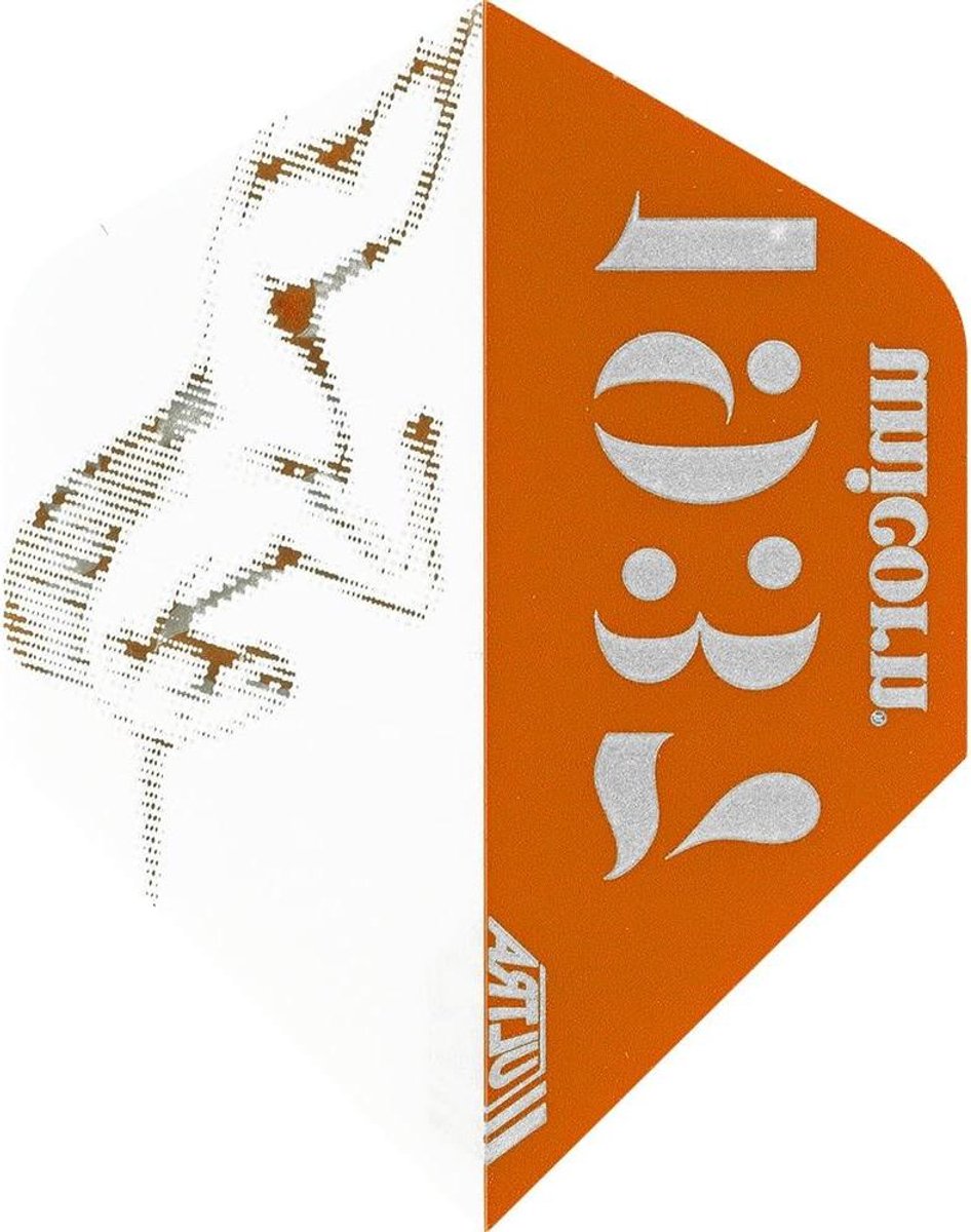 Dart Vluchten - Vliegjes - Precisie Werpen - 100 Micron Dikte - Set van 3 - Rood Wit Zilver