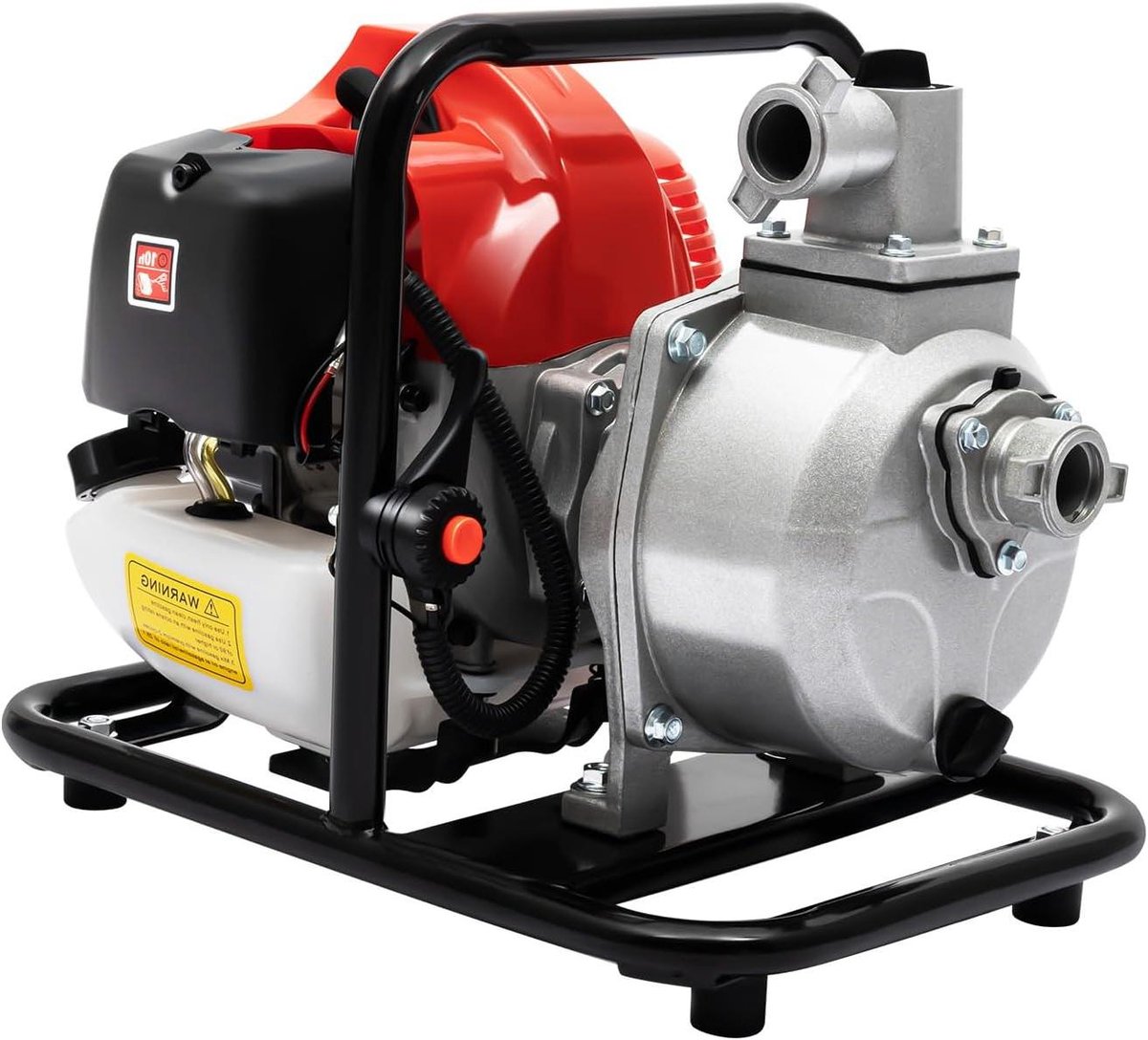 Benzine Wateroverdrachtpomp - Waterpomp - Vijverpomp - Pomp - Tuinpomp - 1-Inch - 2-Takt 1.7PK Motor, 6500RPM, Luchtgekoeld & Hoge Druk