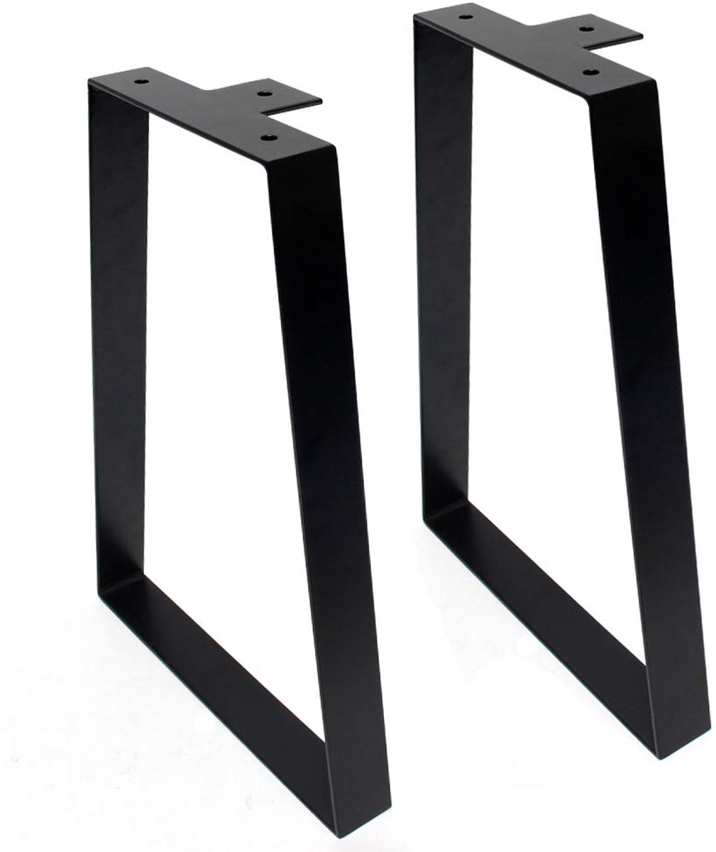 Meubelpoten Metaal Haarspeld Trapeziumvormige tafelpoten 40 cm/16'' hoogte voor salontafels, 2 stuks. Moderne bureaus, nachtkastjes of stoelen