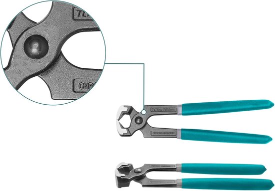 Timmertang - Nijptang Houtbewerking - Houten Delen Buigen - Chroom-vanadium Staal - 200 mm - Zwart — afbeelding 3