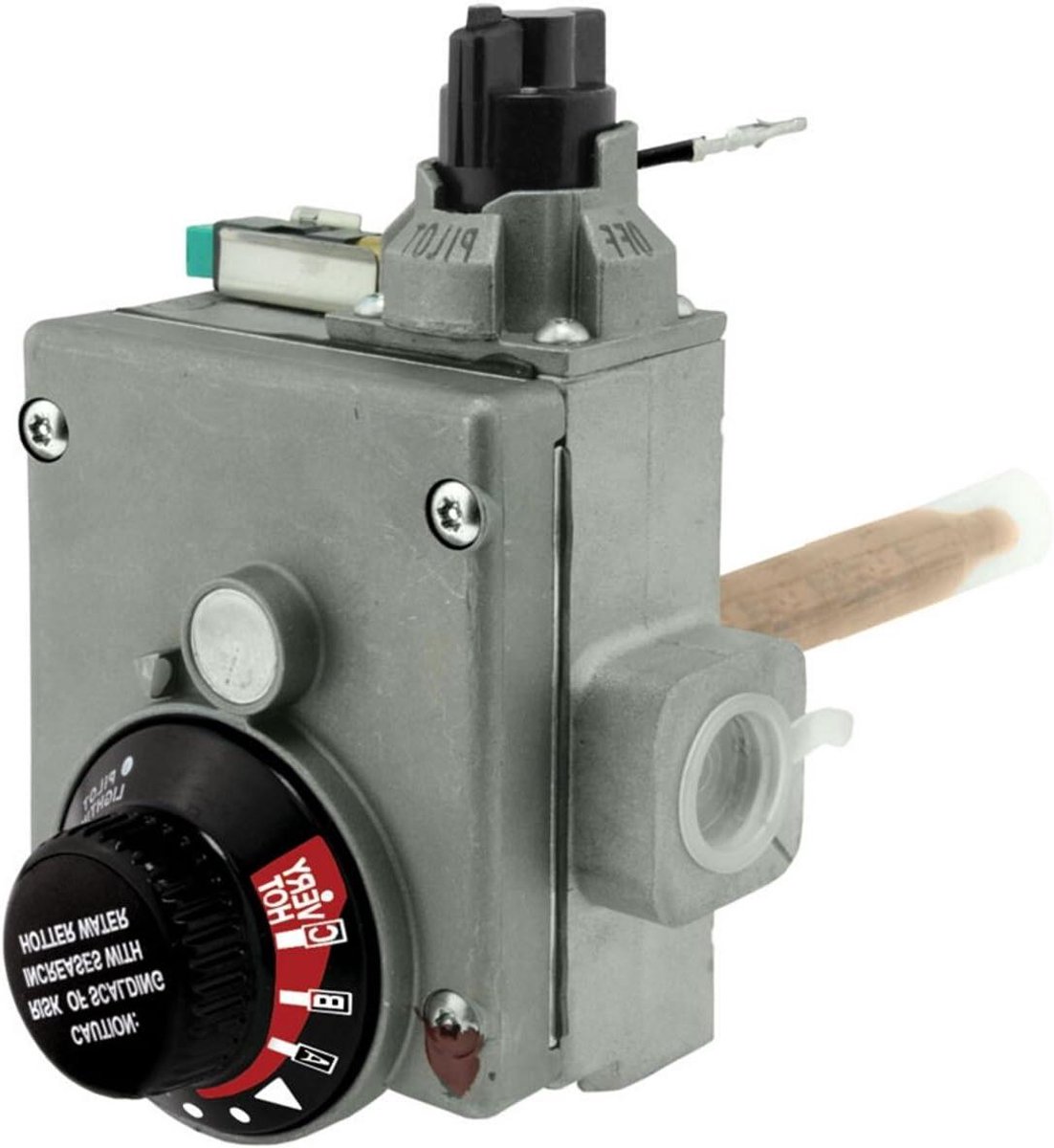 Gas Controle Thermostaat - Gaskraan Thermostaat - Water Verwarmen - Natuurlijk Gas - Wandmontage - Grijs