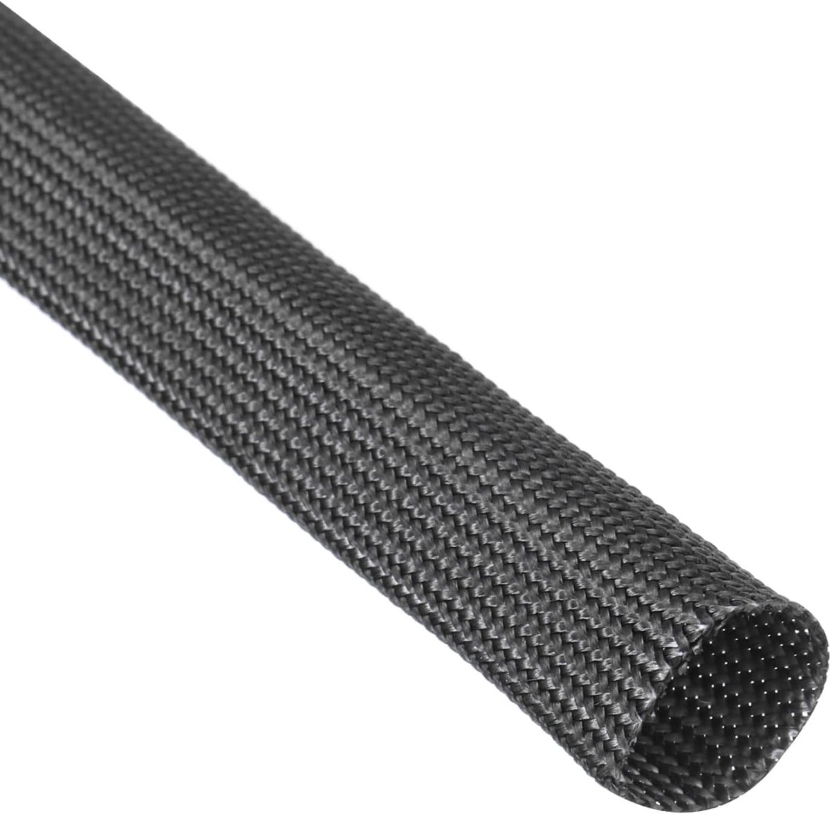 Isolatie Kabelbescherming, 3 Meter - 12mm Hoge Temperatuur Glasvezelsleeve Zwart voor Elektrische Toepassingen, Warmtebestendig en Duurzaam