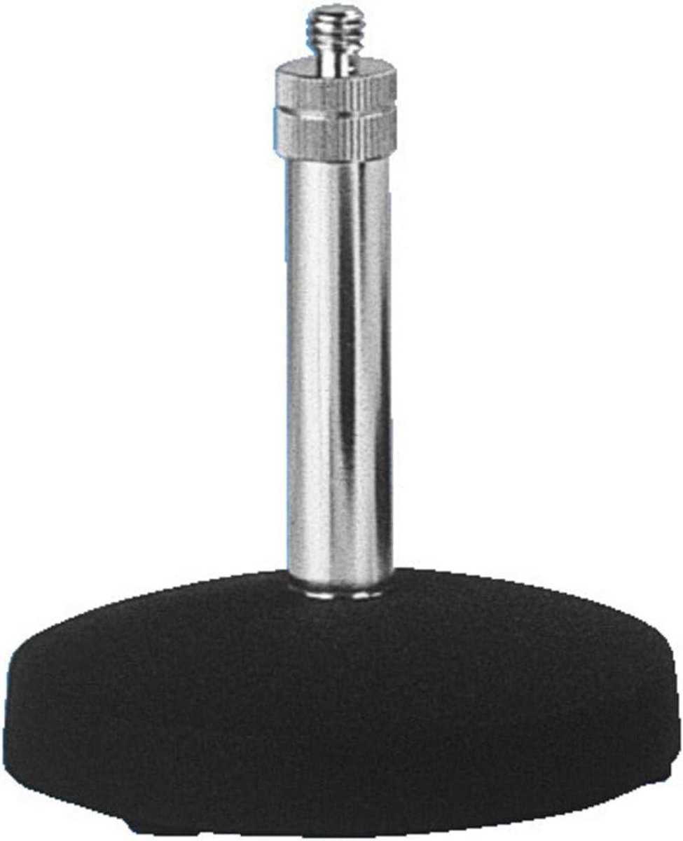Microfoon Tafelstandaard - Tafelstatief Microfoon - Opnemen Geluid - Schokdempende Voet - 100 mm x 105 mm - Chroom Zwart