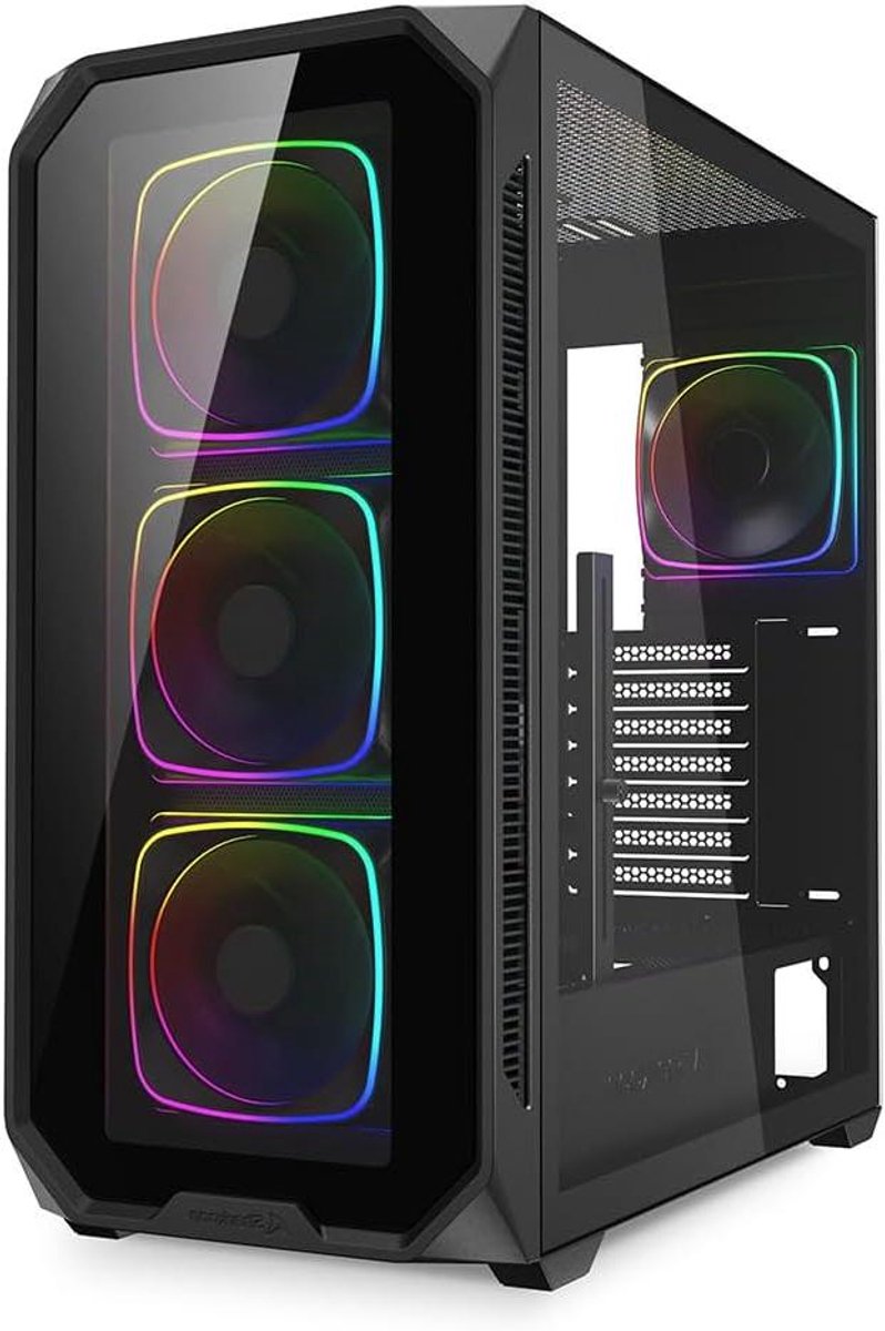 ATX PC Behuizing - Computerkast Mid Tower - Gaming Setup Bouwen - Gehard Glas Paneel - 41 cm Grafische Kaart