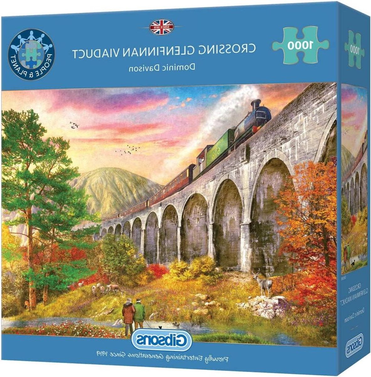 Legpuzzel Viaduct - Treinpuzzel Puzzel - Ontspannen Tijdverdrijf - 100% Gerecyclede Materialen - 1000 Stukjes - Diverse