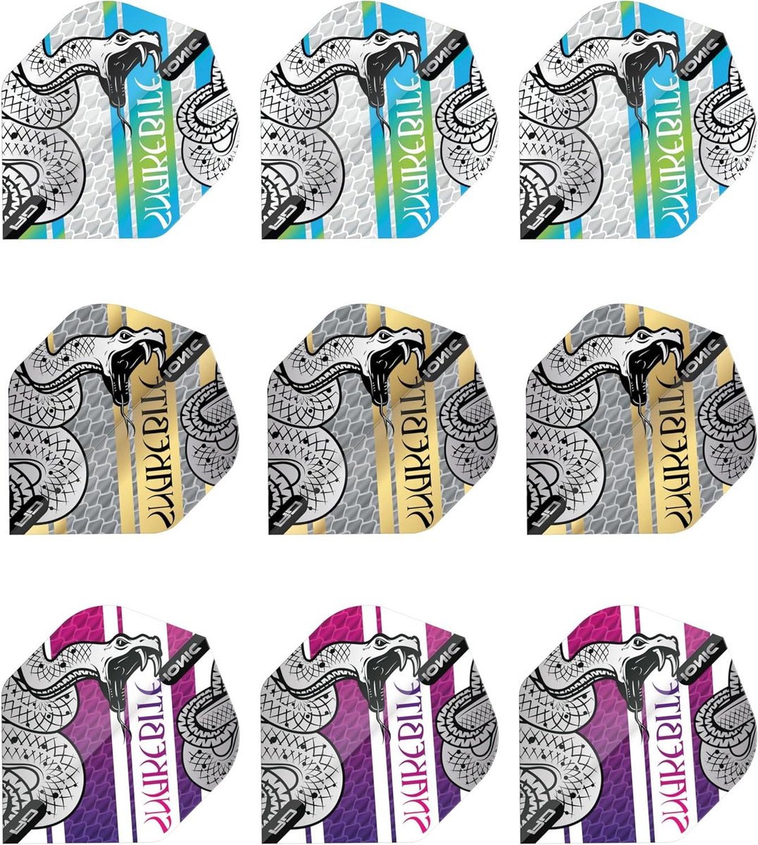 Dart Flights - Vluchten - Darten - Extra dik 100 micron - 9 stuks - Zilver