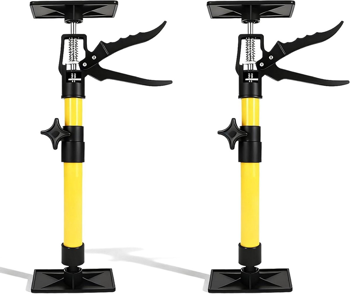 Plafondsteunen - Montagesteun Telescopisch - Kasten Plaatsen - Eenhands Bediening - 30-59 cm - Geel
