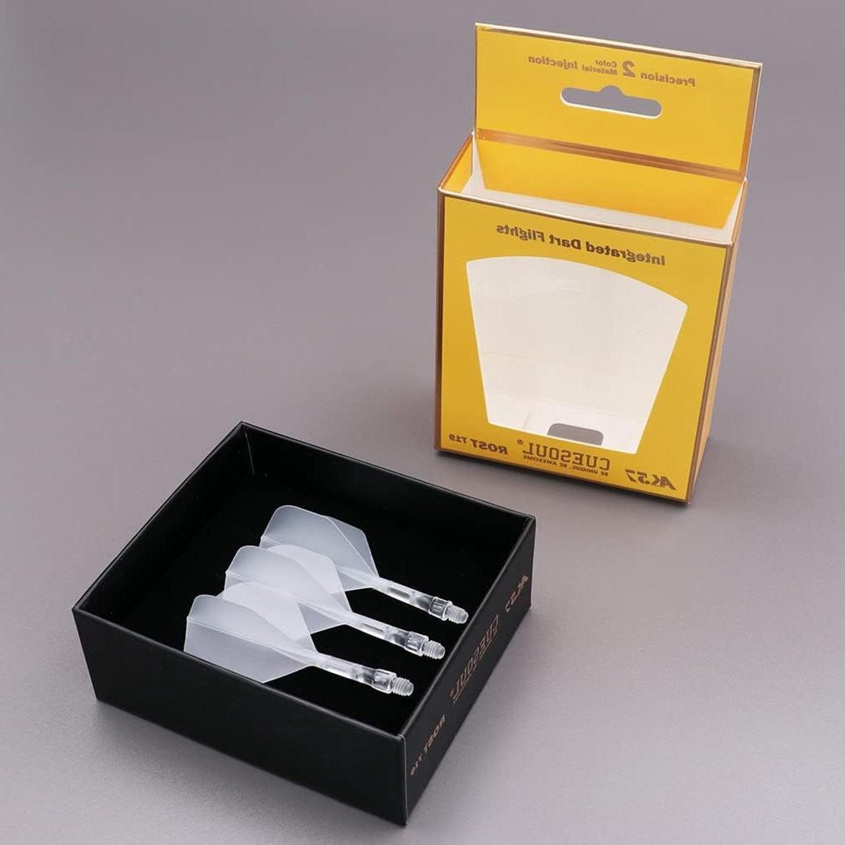 Dartschachten met Vleugels - Dart Accessoires - Darts Spelen - Geïntegreerde Vorm - S-65mm - IJs Vlucht