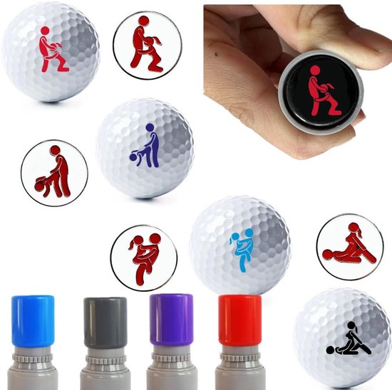 Golfbal Stempels - Golfbal Markers - Golfbal Markeren - Gepersonaliseerde Markeringen - 2.5 cm Diameter - Niet gespecificeerd — afbeelding 5
