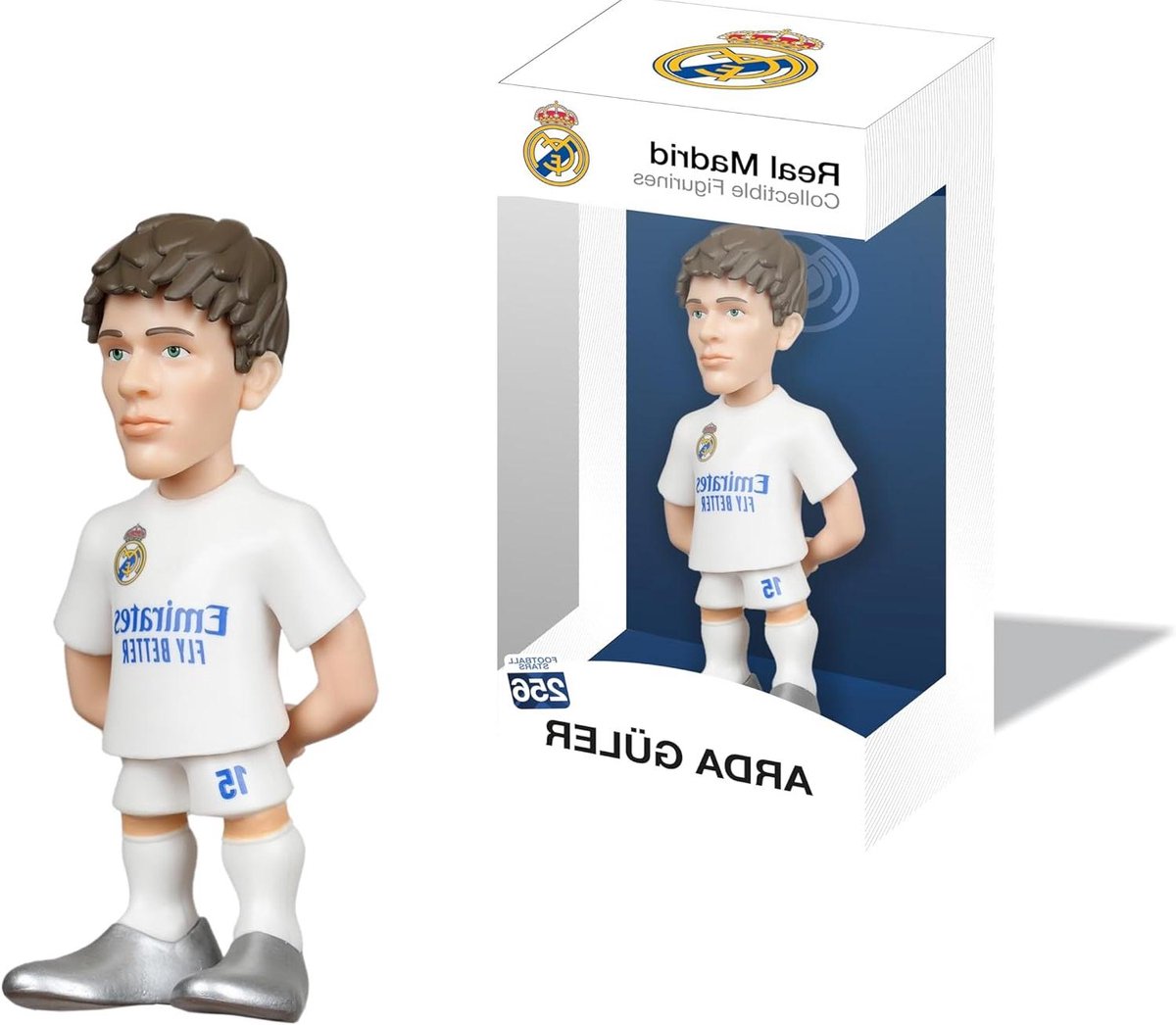 Voetbal Ster Figuur - Verzamelbeeldje Speler - Verzamelen - Officieel Gelicentieerd - 12 cm - Wit