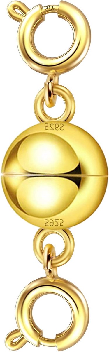 Magnetische Sieradensluiting - Ketting Connector - Sieraden Maken - Dubbele Magnetische Kracht - 14K Verguld - Goud