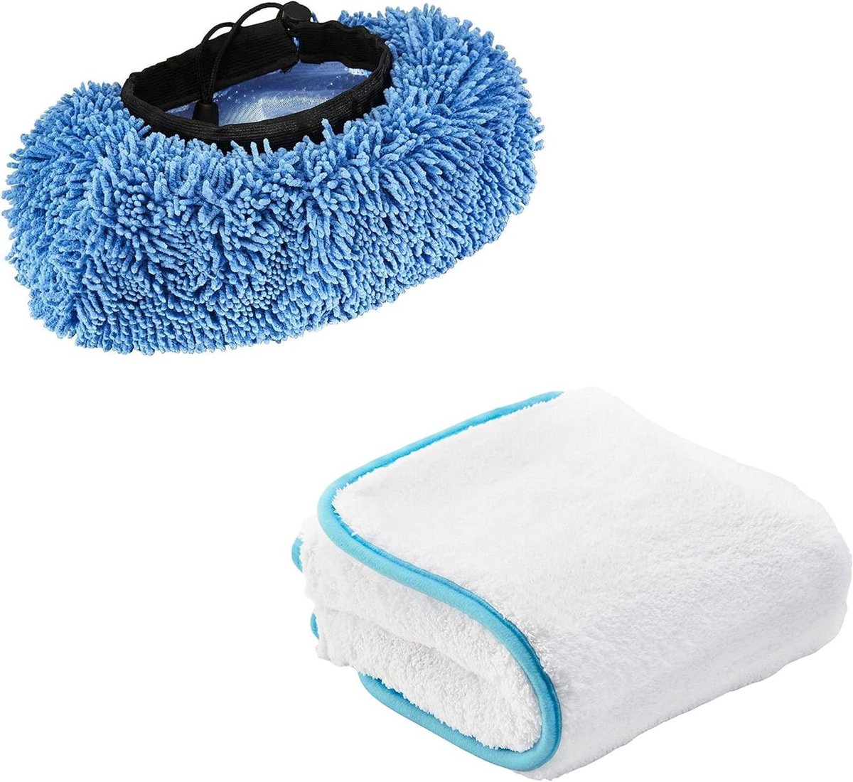 Wassen Borstel Cover - Microvezel Spons - Auto Reinigen - Verf Vriendelijk - 60x40cm - Grijs