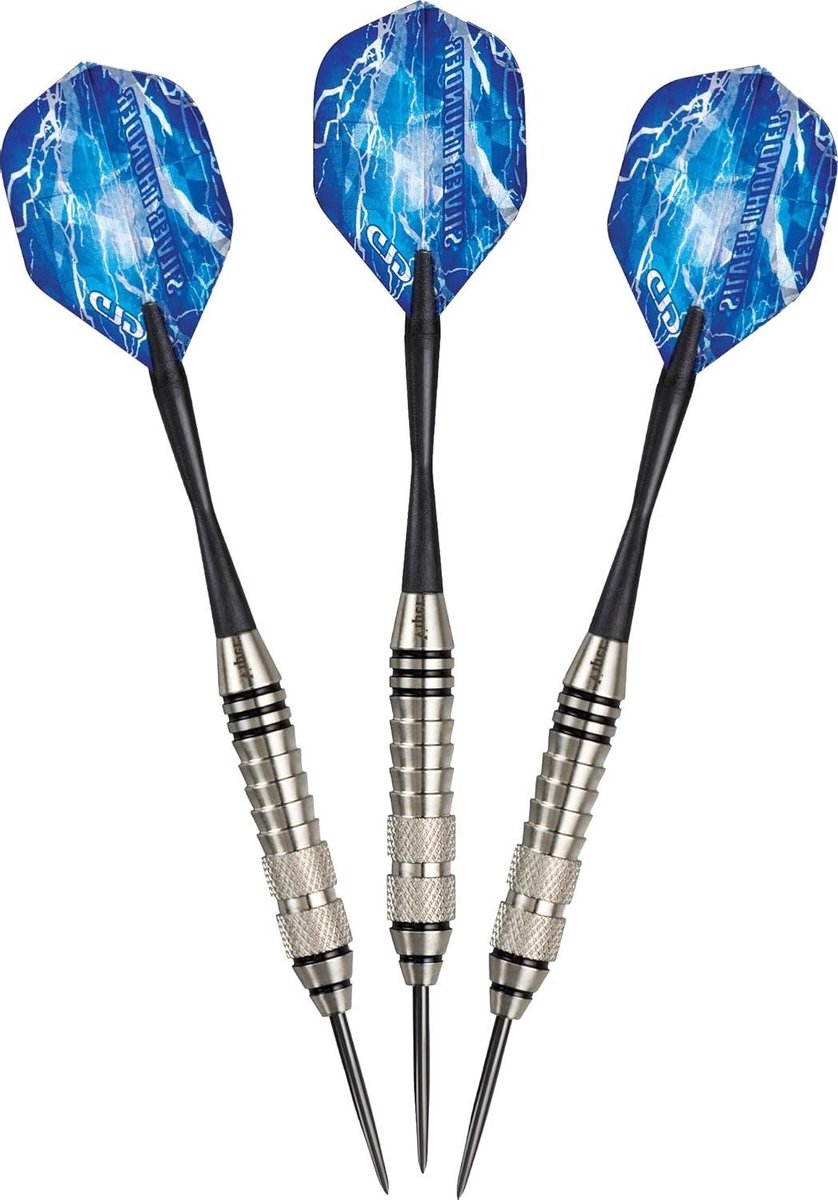 Stalen Tip Darts - Dartpijlen Set - Precisie Werpen - Vernikkelde Vaten - 23 Gram - Zwart