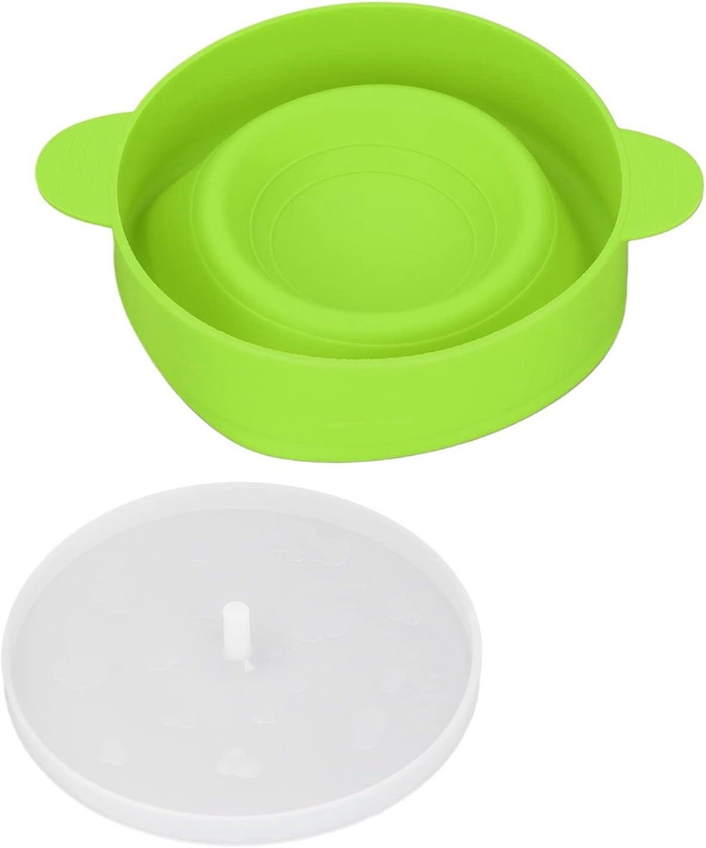 Magnetron Popcornmaker - Popcorn Kom - Thuis Snacks Maken - Opvouwbaar Siliconen Ontwerp - 26 x 14 cm - Groen