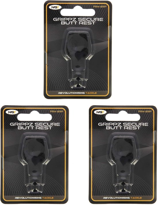 Karper Visgerei Butt Grips - Hengels Steunen - Vissen Ondersteunen - Automatische Verstelling - 3 Stuks - Zwart — afbeelding 3