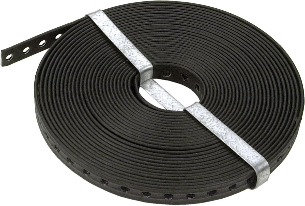 Montageband - Bevestigingsband Staalkabel - Zaken Bevestigen - Hoge Breukbelasting - 10 m - Zwart