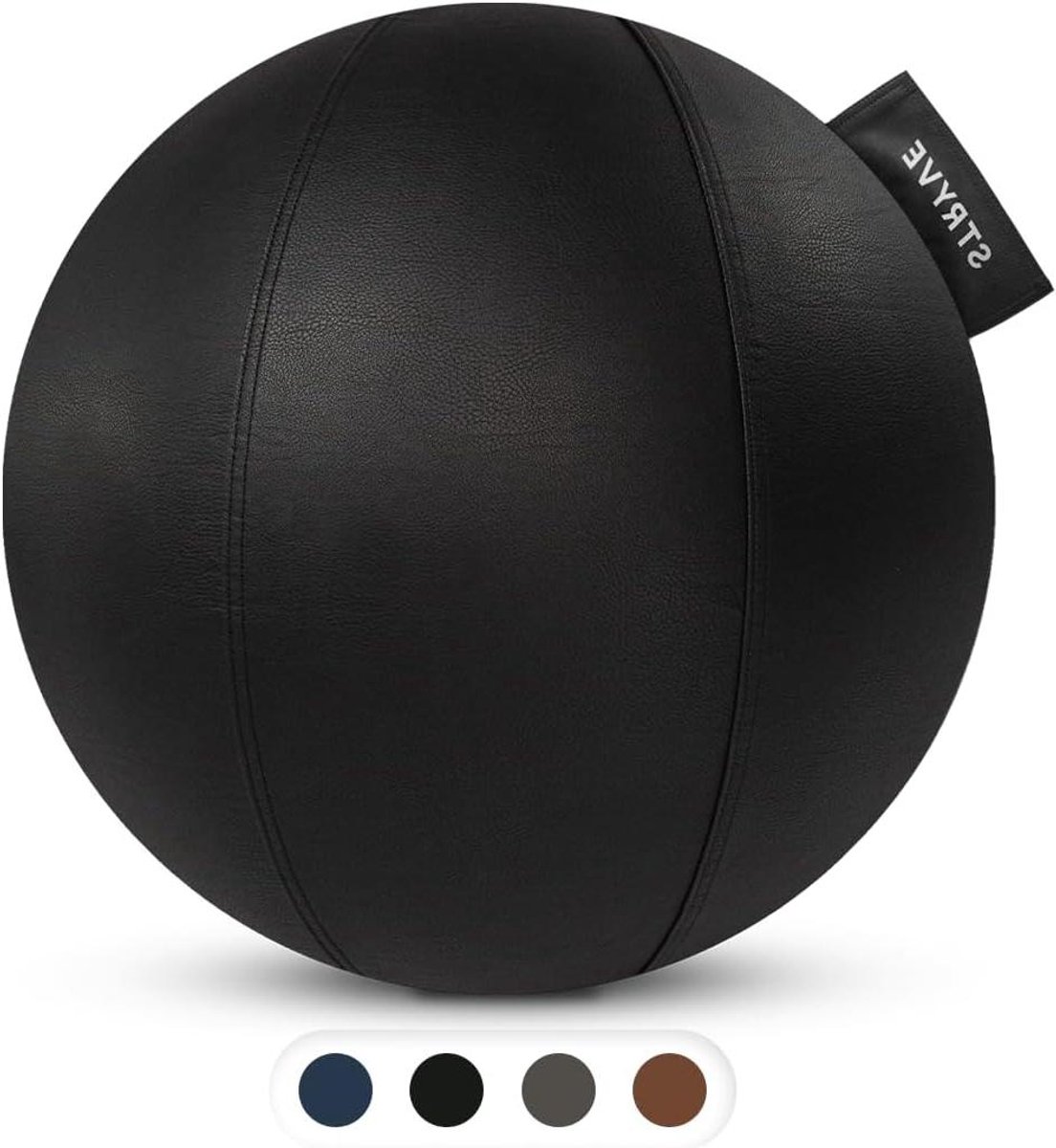 Zwarte Trainingsbal 65 cm - Ergonomische Bal voor Actief Zitten en Fitness