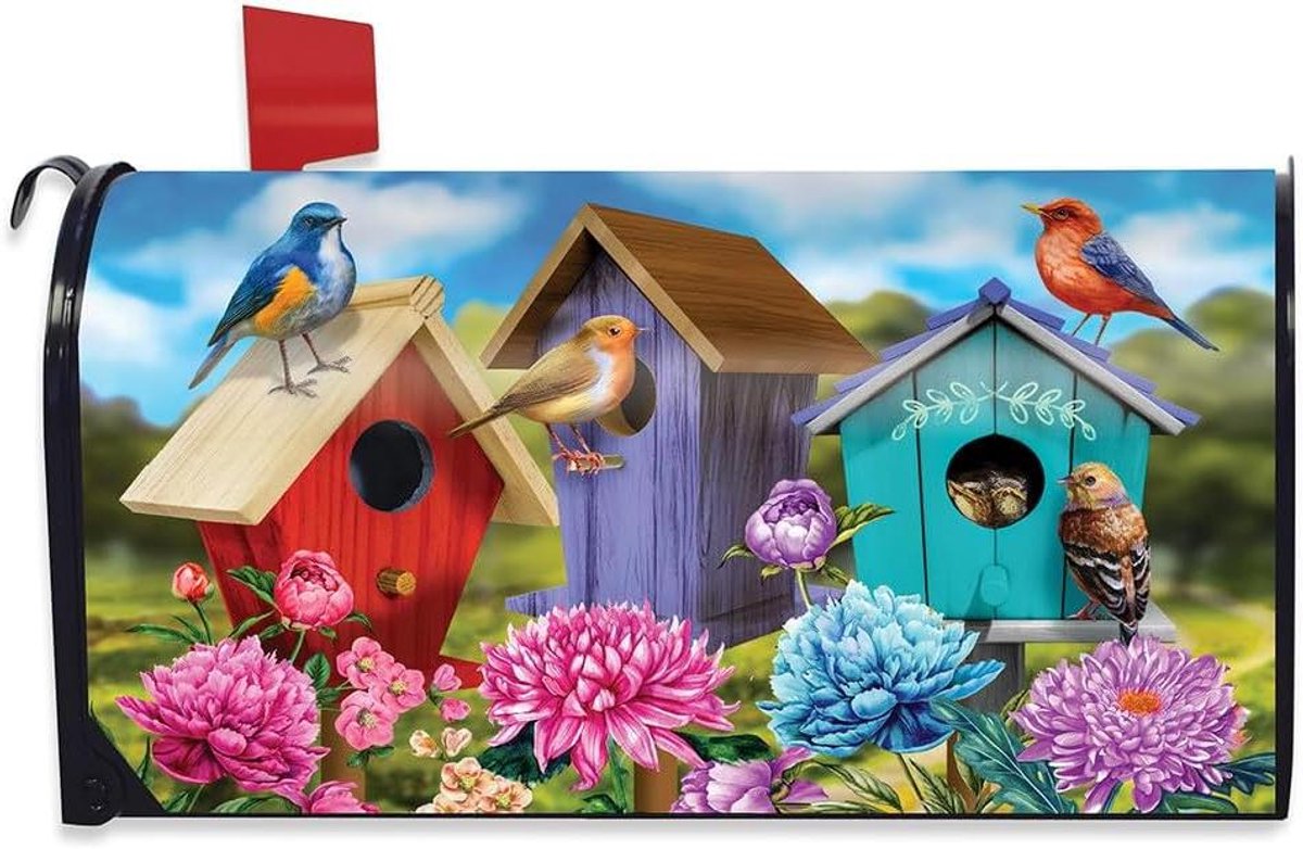 Brievenbus Cover - Brievenbusdecoratie - Huis Verfraaien - Magnetische Bevestiging - 6.5 x 19 inch - Multicolor