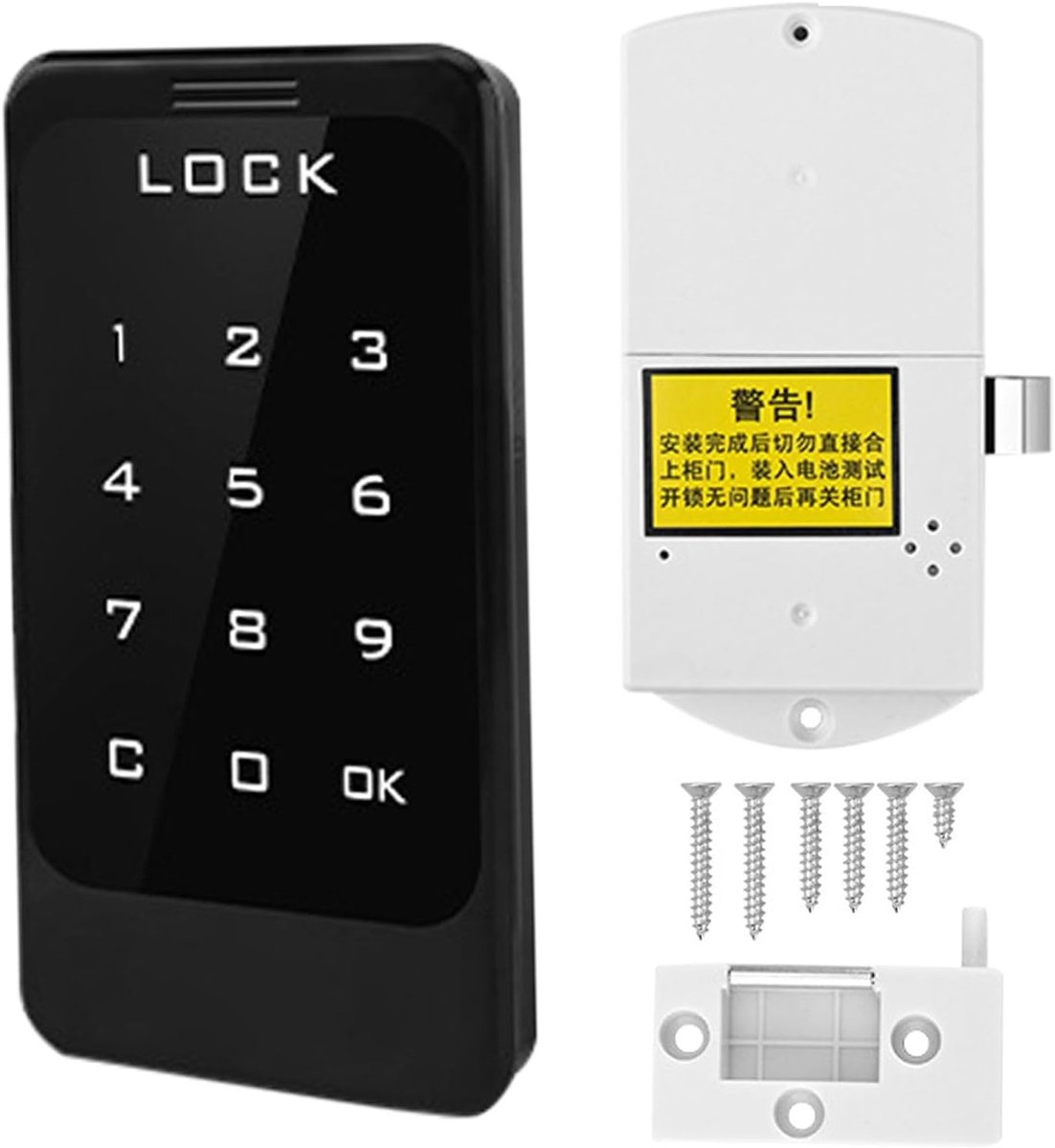 Elektronisch Kastslot - Keyless Ladeslot - Kluisjes Beveiligen - Touchscreen Toegang - 14 x 7 x 3 cm - Meerkleurig