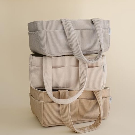 Organizer voor luiers en babyspullen voor op de commode - Stijlvolle opbergmand voor de baby, onmisbaar voor pasgeborenen, perfect als kraamcadeau of voor op de geboortelijst, geschikt voor jongens en meisjes — afbeelding 5