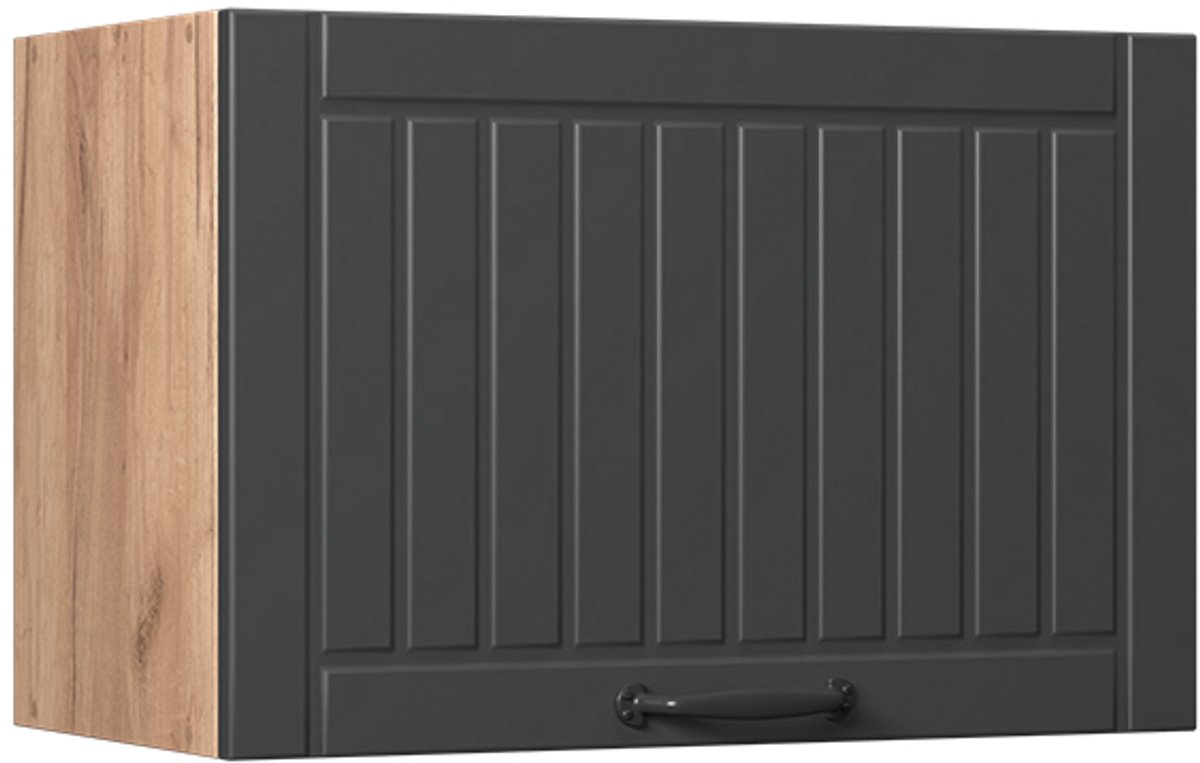 Vicco Hangkast Fame-Line, Donkergrijs/Goudkleurig Eiken, 60 cm