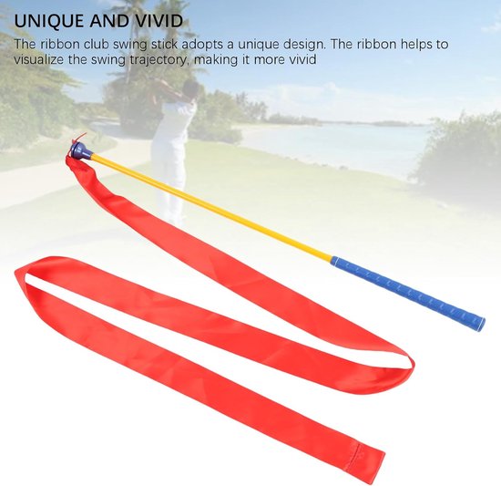 Golf Swing Trainer - Oefenstok Ritme Trainer - Swing Verbeteren - Visueel Lint Traject - 70 cm - Blauw van GOLF — afbeelding 4