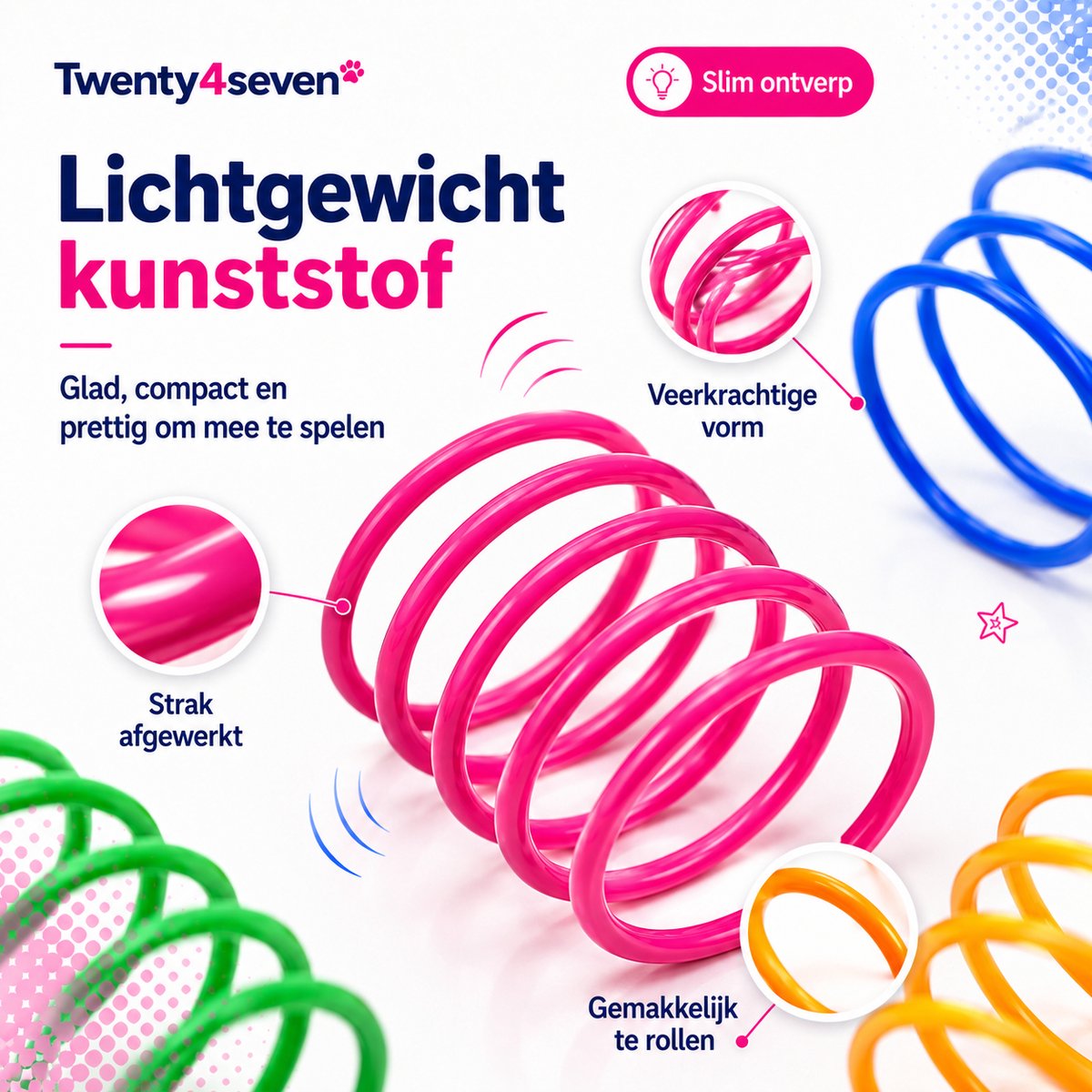 BronStore Twenty4seven Kattenspeelgoed Veertjes 10 Stuks thumbnail 6