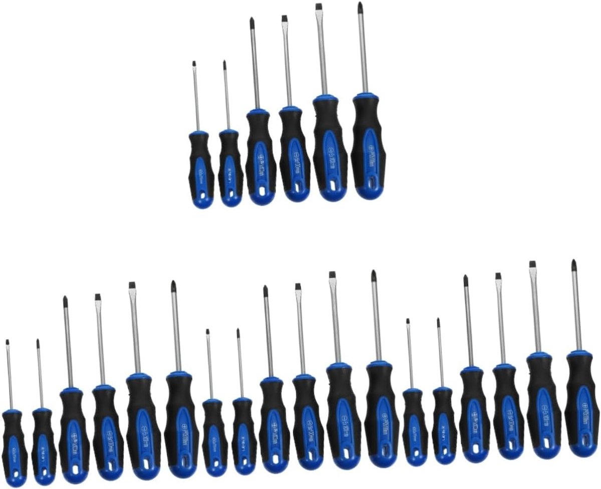 Schroevendraaierset - Magnetische Schroevendraaier - Huishoudelijke Reparaties - Comfortabel Handvat - 6 Stuks - Blauw