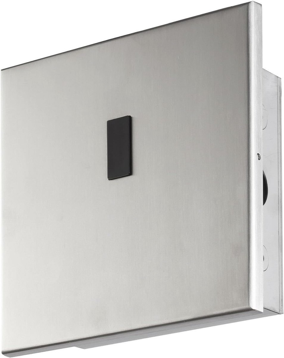 Urinoir Spoelbak - Contactloze Armatuur - Hygiënisch Spoelen - Infrarood Sensor - 135 x 135 mm - Chroom