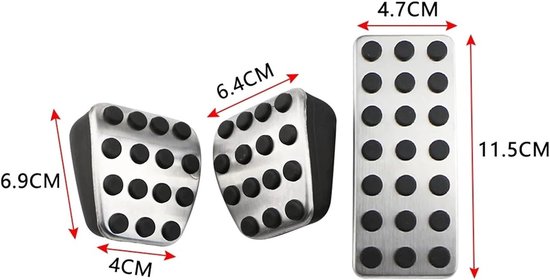 Pedaalhoezen Auto - Remgaspedaal Covers - Veiliger Rijden - Antislip Oppervlak - Set van 2 - MT — afbeelding 3