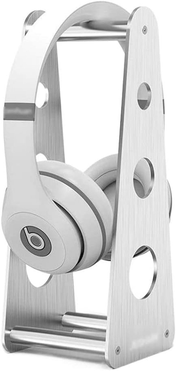 Hoofdtelefoonstandaard - Headset Houder - Bureau Organisatie - Aluminium Legering - Universele Maat - Wit