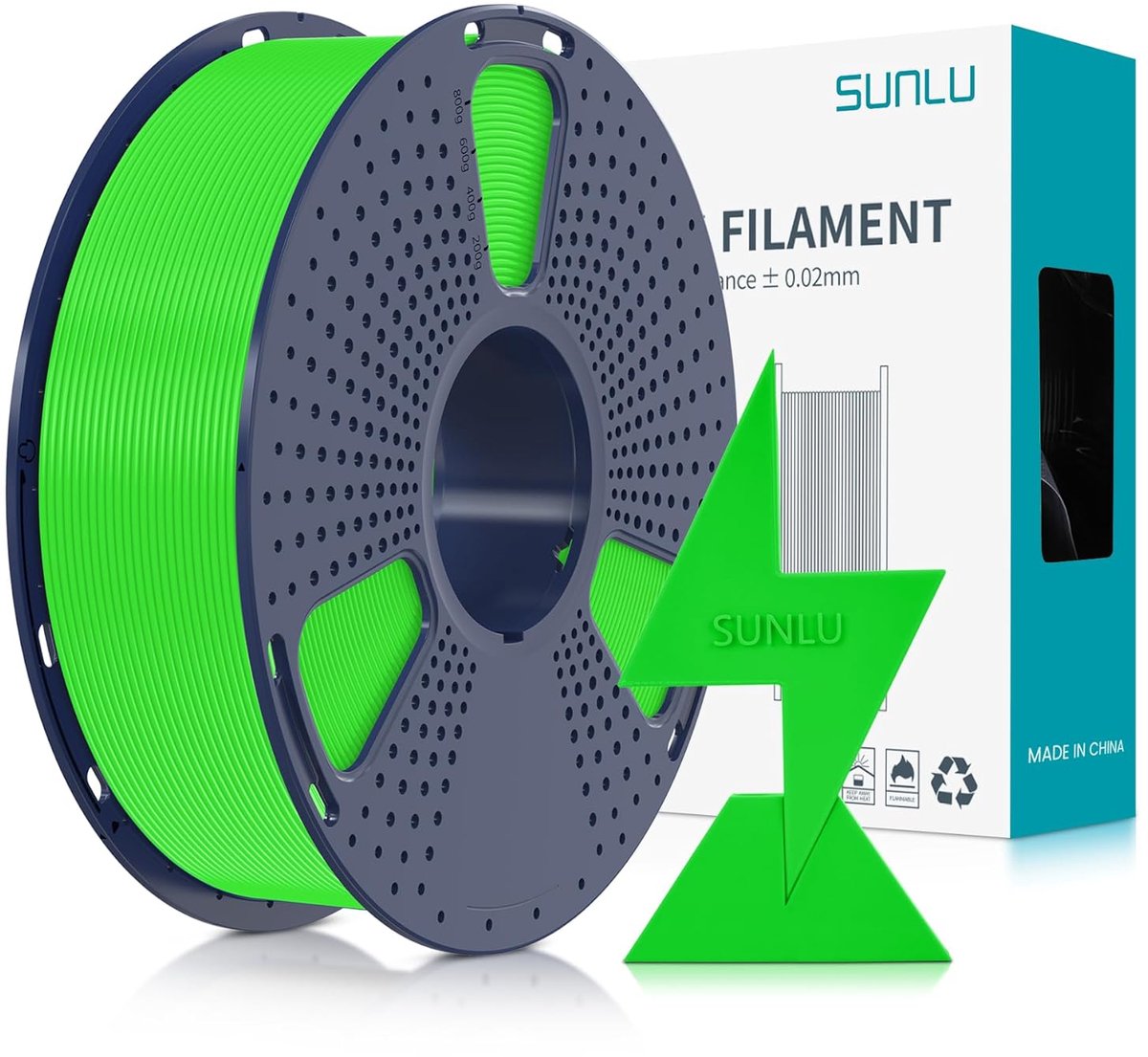 PLA Filament Snel Printen - 3D Printer Materiaal - Snelle 3D Prints - Hoge Vloeibaarheid - 1.75mm 1kg - Groen