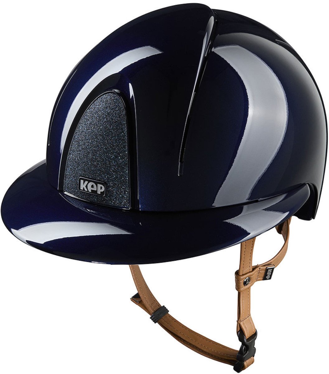 KEP Italia Smart Nova Textiel Blauw Star-L-Polo Klep - Navy Glanzende Afwerking