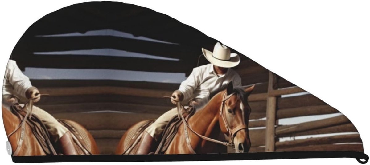 Haar Drogen Cap - Haar Tulband - Zacht Haar - Super Absorberend - 25.2" x 10.2" - Zwart