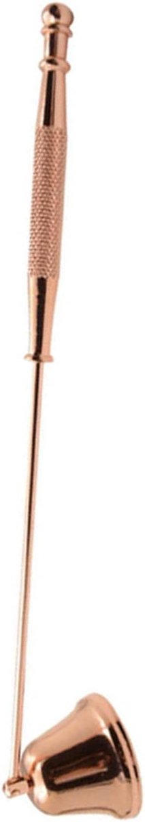 Kaarsblusser Klokvorm - Kaarsendover Ijzer - Veilig Kaarsen Doven - Comfortabele Grip - 20x38CM - Rosé Goud