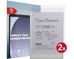 Rosso Tablet Screen Protector Geschikt voor ReMarkable Paper Pro | TPU Display Folie | Ultra Clear | Case Friendly | Duo Pack Beschermfolie | 2-Pack