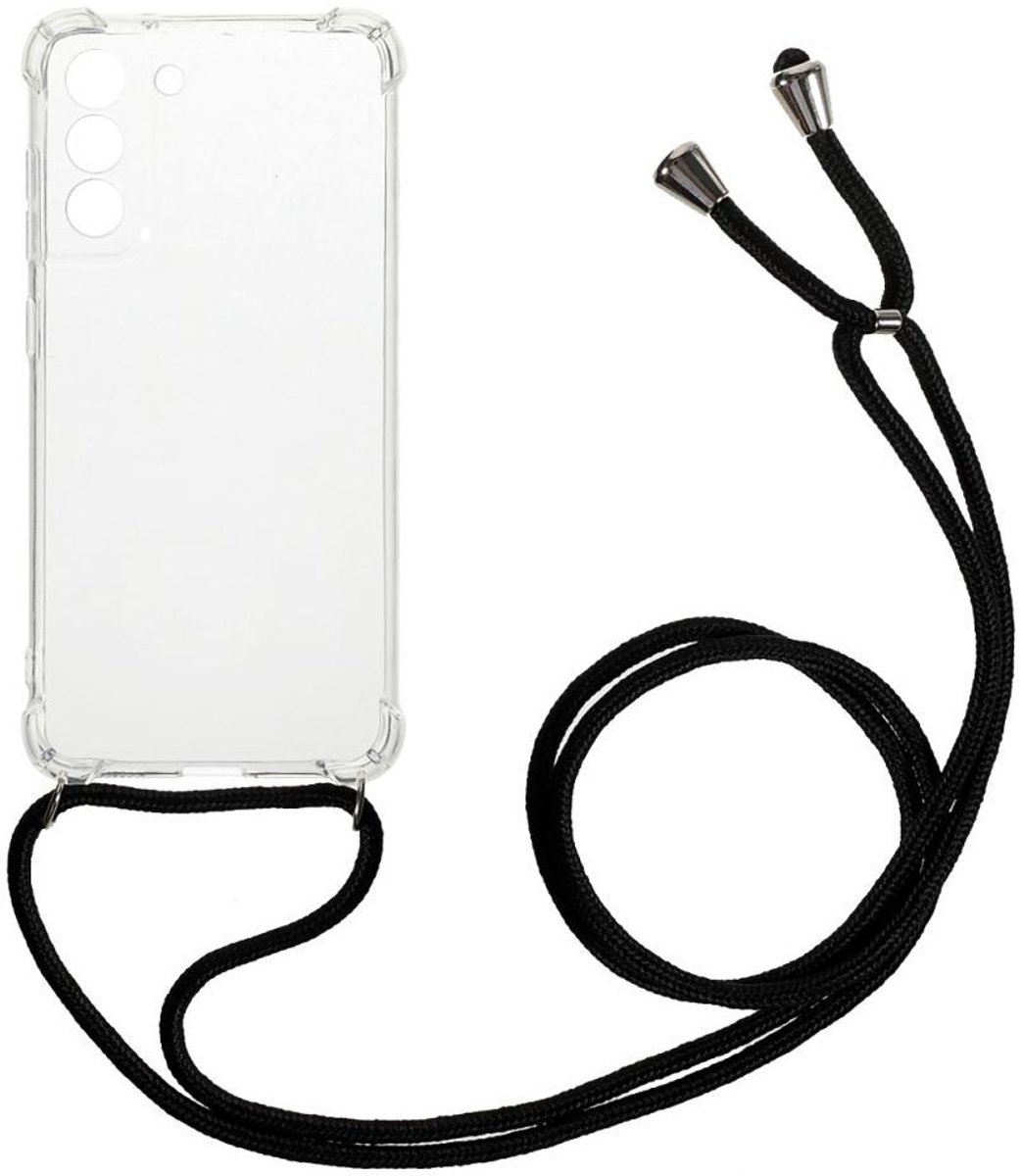 Hoesje met Koord Shockproof TPU Transparant Geschikt voor Samsung Galaxy S21 FE