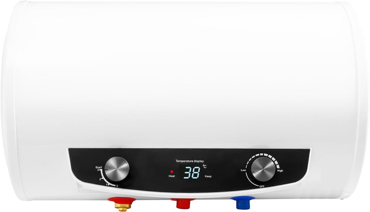 Warmwater Opslag - Boiler Opslag - Continu Warm Water - Lekvrije Beveiliging - 35 Liter - Wit