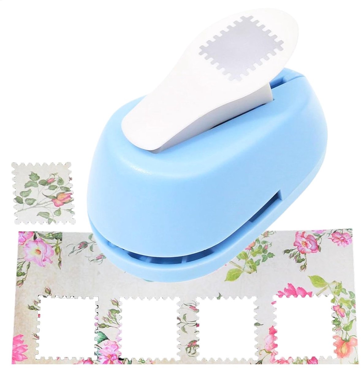 Vierkante Pons - Papierpons Metaal - Knutselprojecten Maken - Zuivere Vierkante Sneden - 8x5.4x5 cm - Zwart