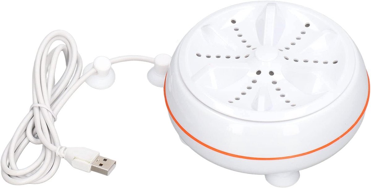 Draagbare Wasmachine Mini Wasmachine Reizen en Studentenkamers Ultrasone Turbo Reiniging 12.5 x 6.8 cm Wit