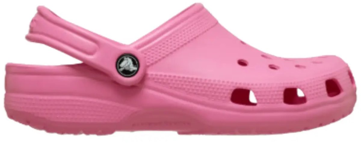 Crocs classic clog in de kleur roze.