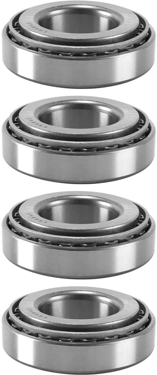 Tapered roller trailer bearing set L44643 - 4 wiellagers - hoogsterk staal - voor aanhangwagens - ShopVlot