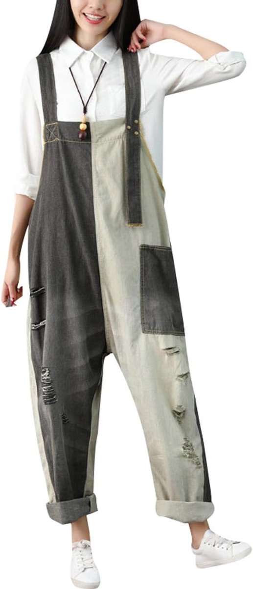 Zomerbroek dames XL - Denim overalls - Wijd model - Comfortabel voor dagelijks gebruik - ShopVlot