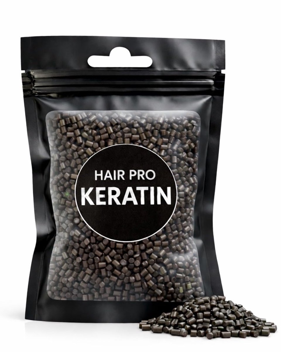 Keratin granules lijm - 10g bruin #2.2 - professionele kwaliteit - ideaal voor haarextensions - ShopVlot